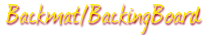 Backmat/BackingBoard